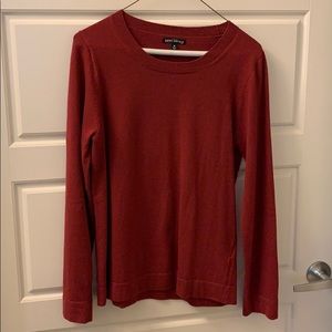 J Crew Factory solid maroon crew neck sweater
